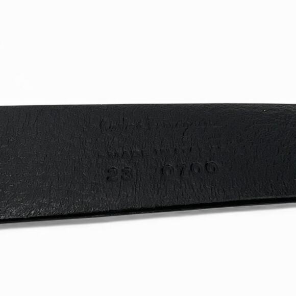 Salvatore Ferragamo Gancini belt gold black classic logo luxury womens XS 24-26 - Picture 5 of 7